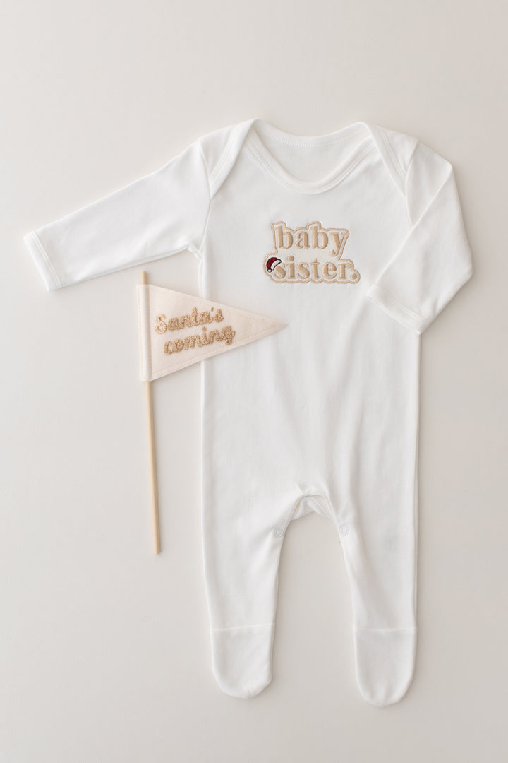 Christmas Inspired Baby Family Rompersuit - Bubble Embroidered
