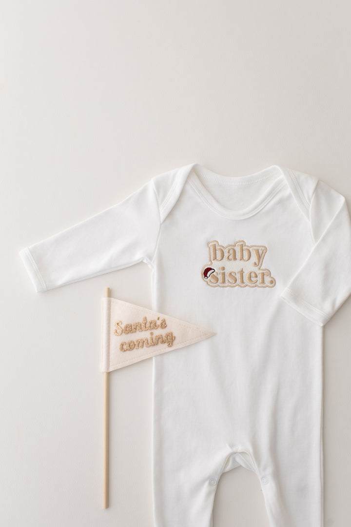 Christmas Inspired Baby Family Rompersuit - Bubble Embroidered
