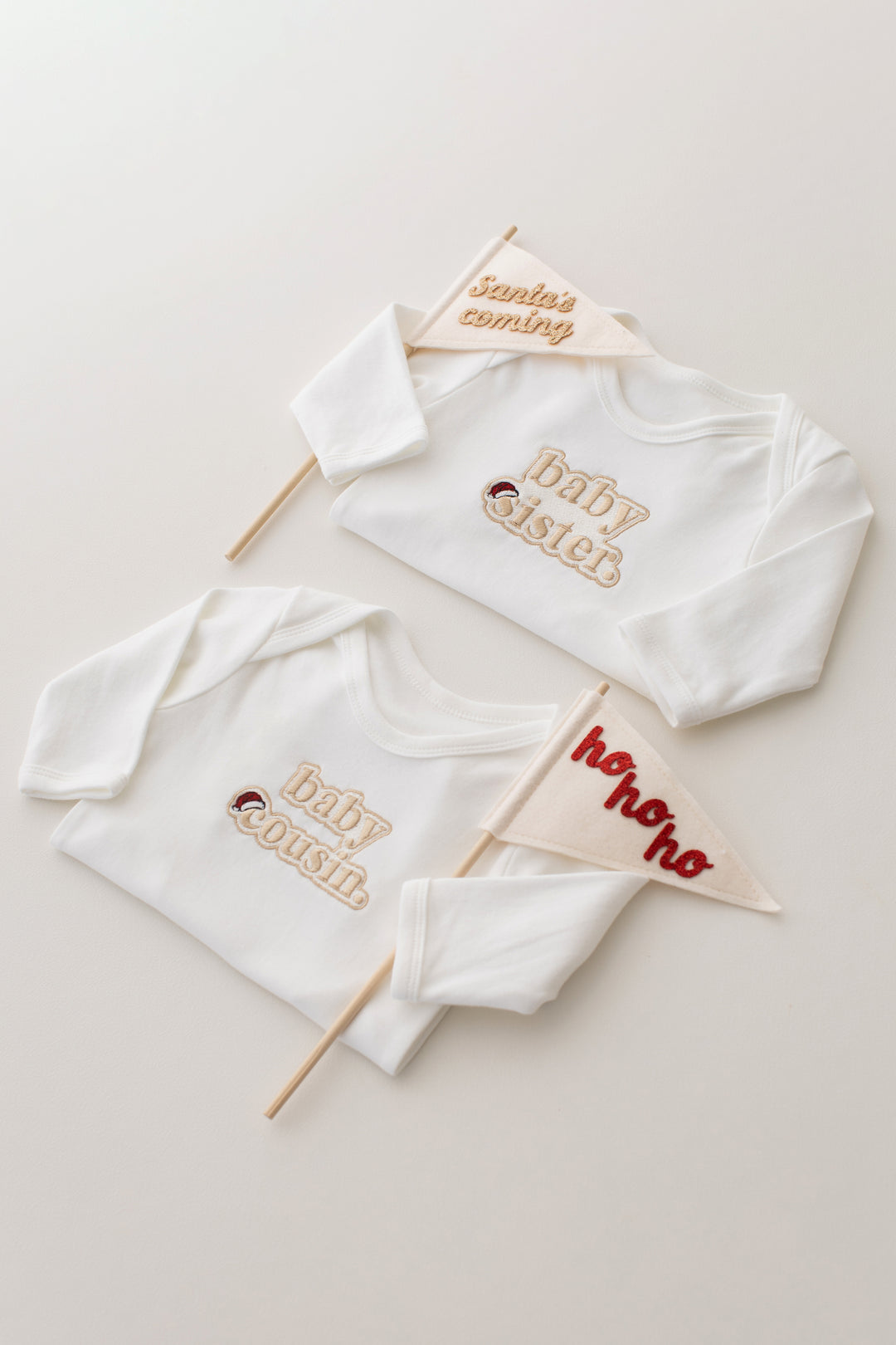 Christmas Inspired Baby Family Rompersuit - Bubble Embroidered