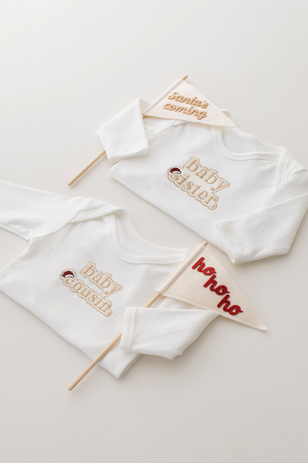 Christmas Inspired Baby Family Rompersuit - Bubble Embroidered