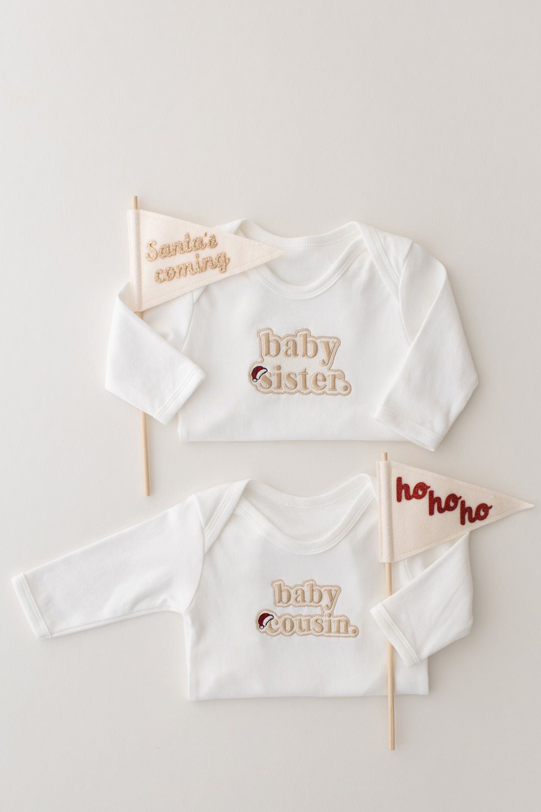 Christmas Inspired Baby Family Rompersuit - Bubble Embroidered