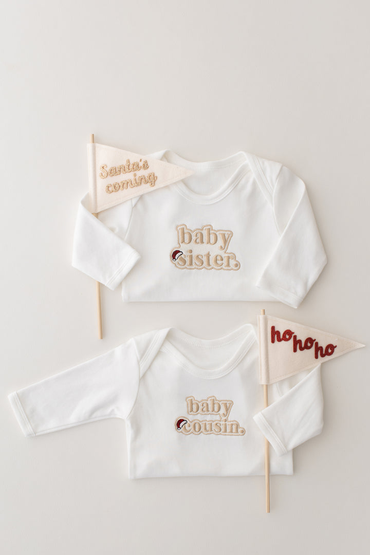 Christmas Inspired Baby Family Rompersuit - Bubble Embroidered