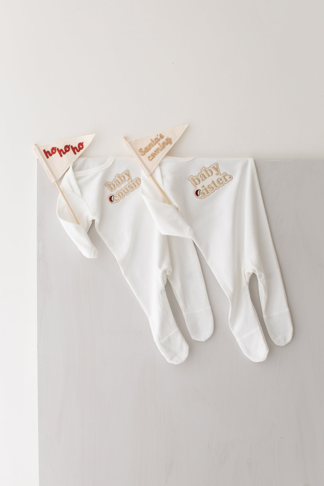 Christmas Inspired Baby Family Rompersuit - Bubble Embroidered