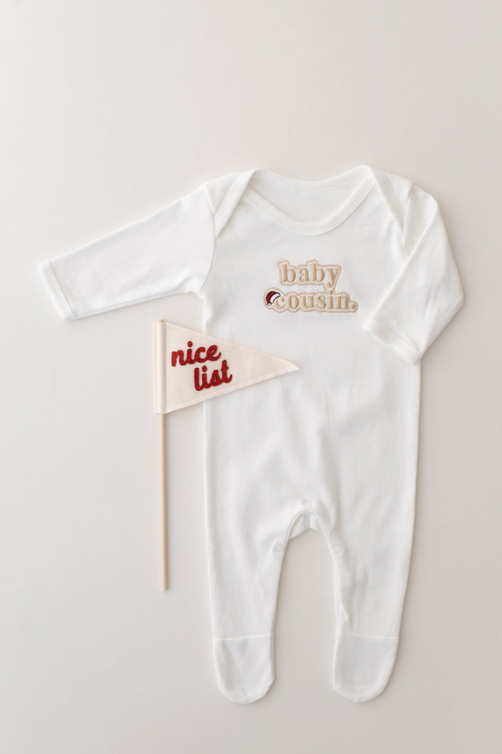 Christmas Inspired Baby Family Rompersuit - Bubble Embroidered