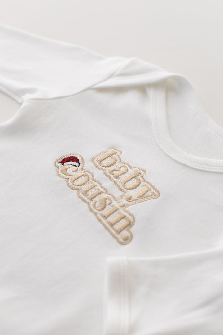 Christmas Inspired Baby Family Rompersuit - Bubble Embroidered