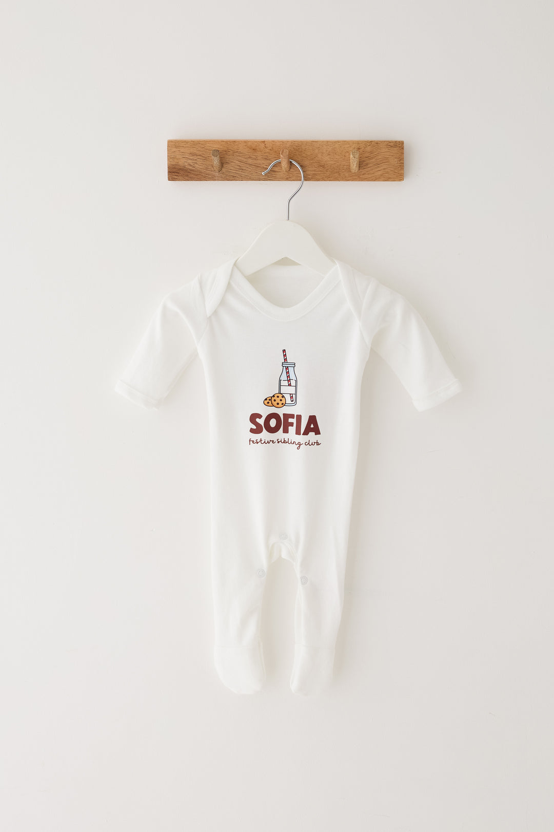 Festive Sibling personalised Romper (Print)