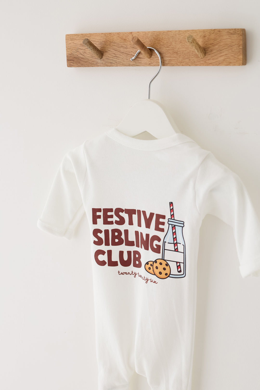 Festive Sibling personalised Romper (Print)
