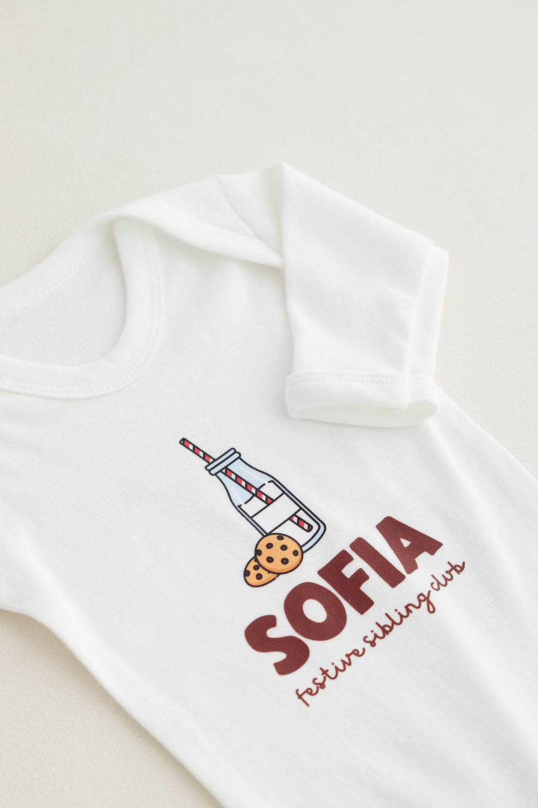 Festive Sibling personalised Romper (Print)