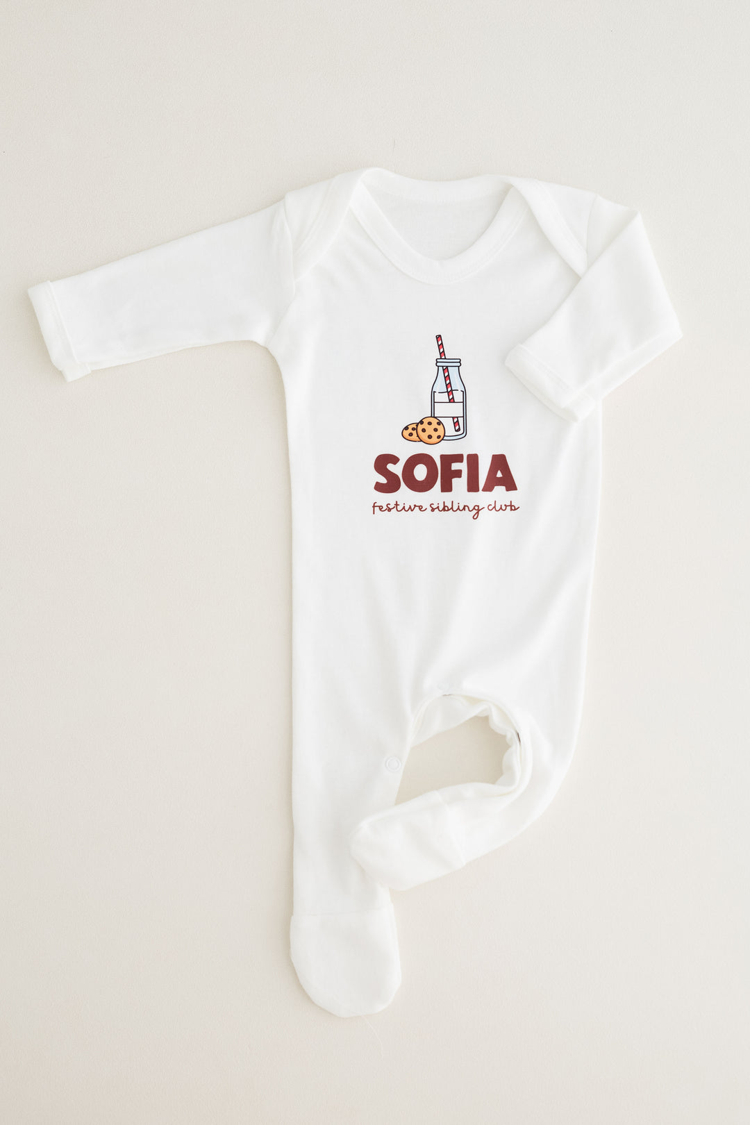 Festive Sibling personalised Romper (Print)