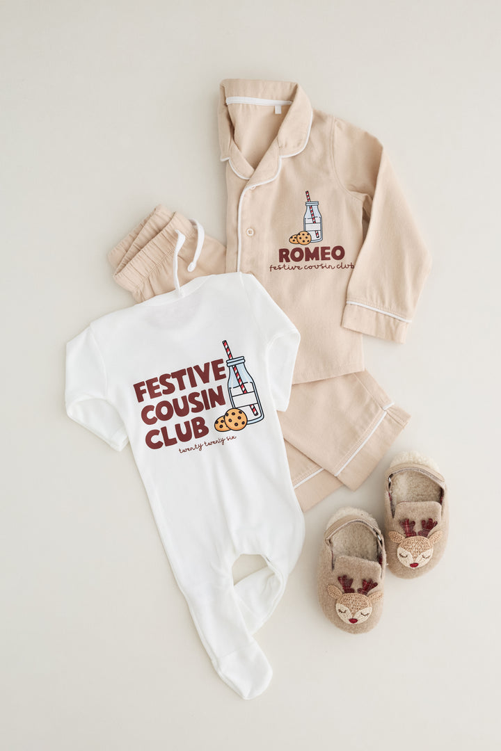 Festive Cousin Personalised Romper (Print)