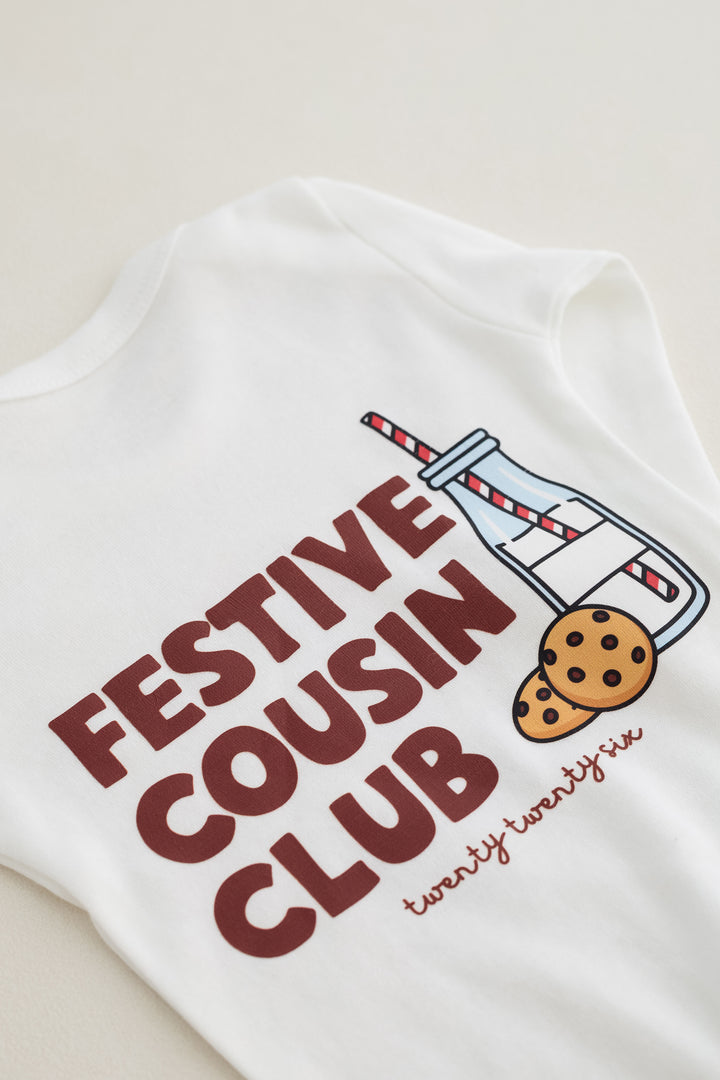 Festive Cousin Personalised Romper (Print)