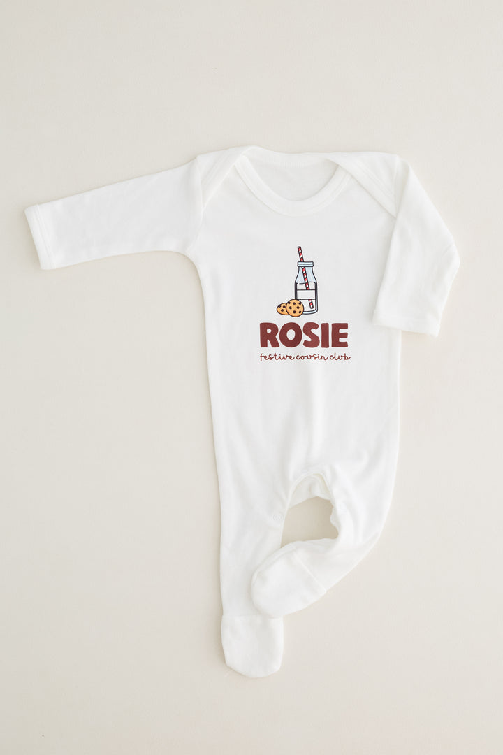 Festive Cousin Personalised Romper (Print)