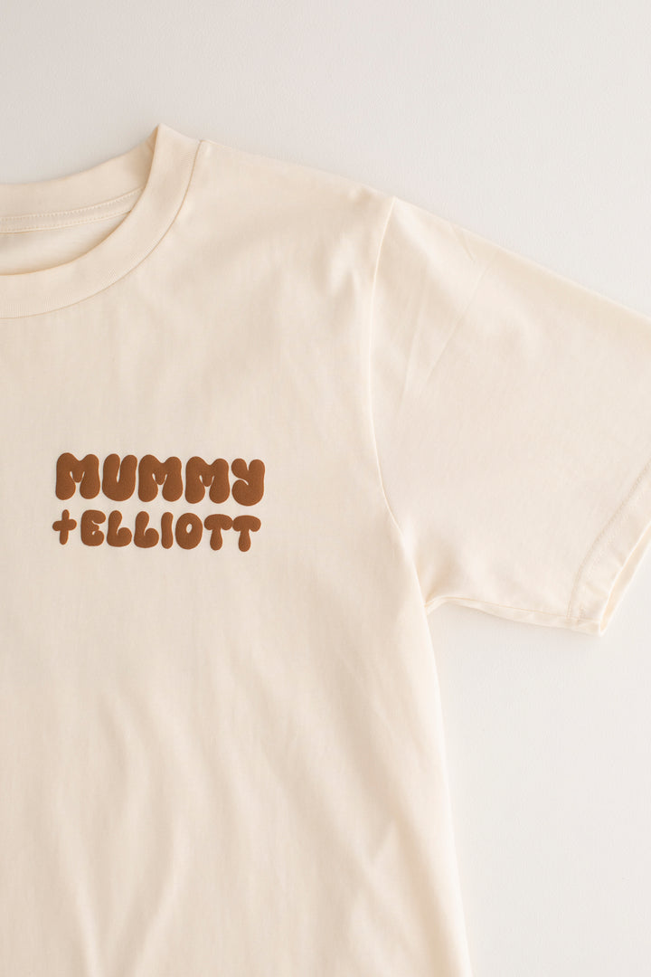 Matching Vanilla Women's Team Tshirt - Bubble Print