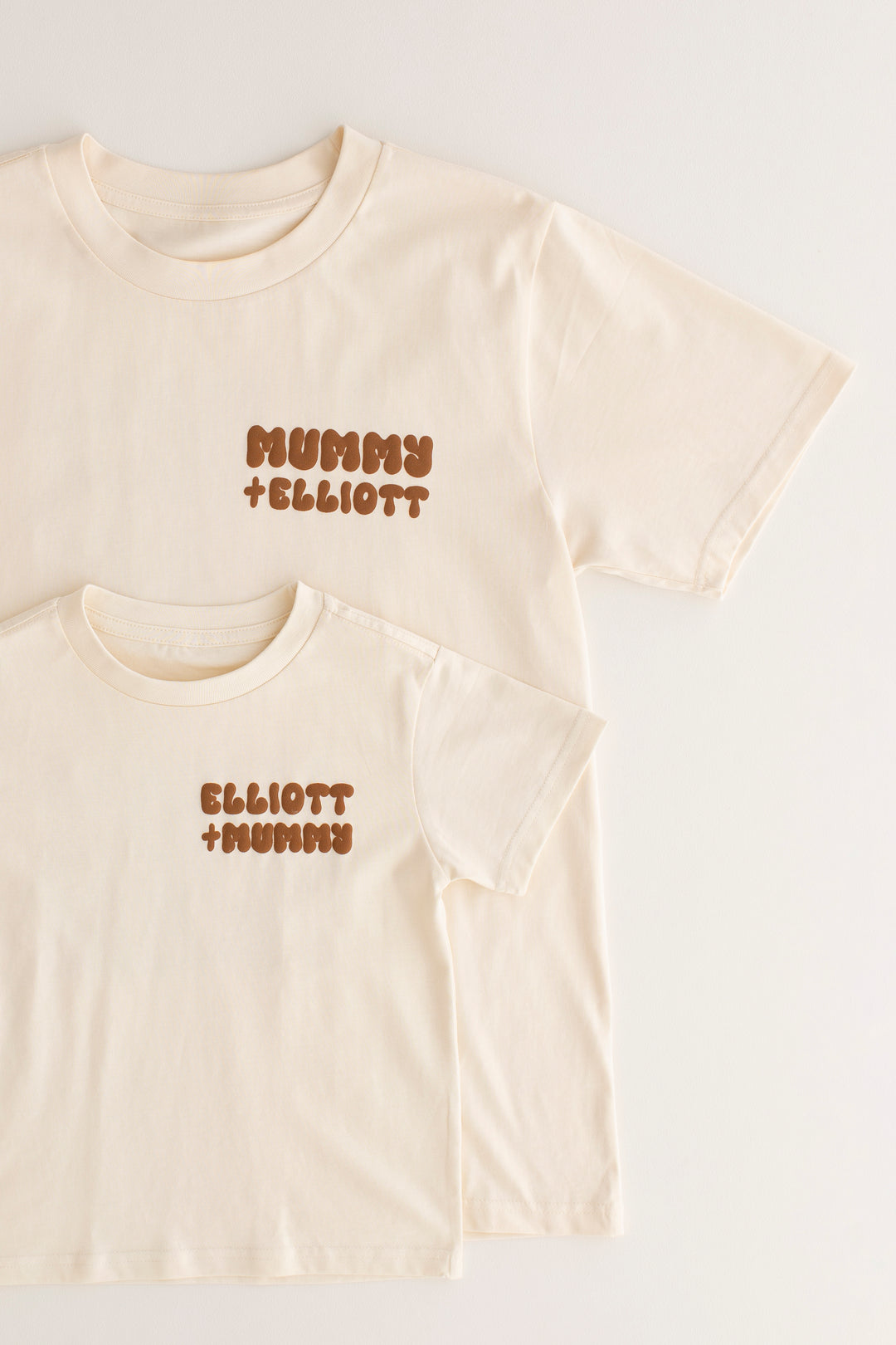 New Style Vanilla Personalise Team Tshirt - Bubble Print