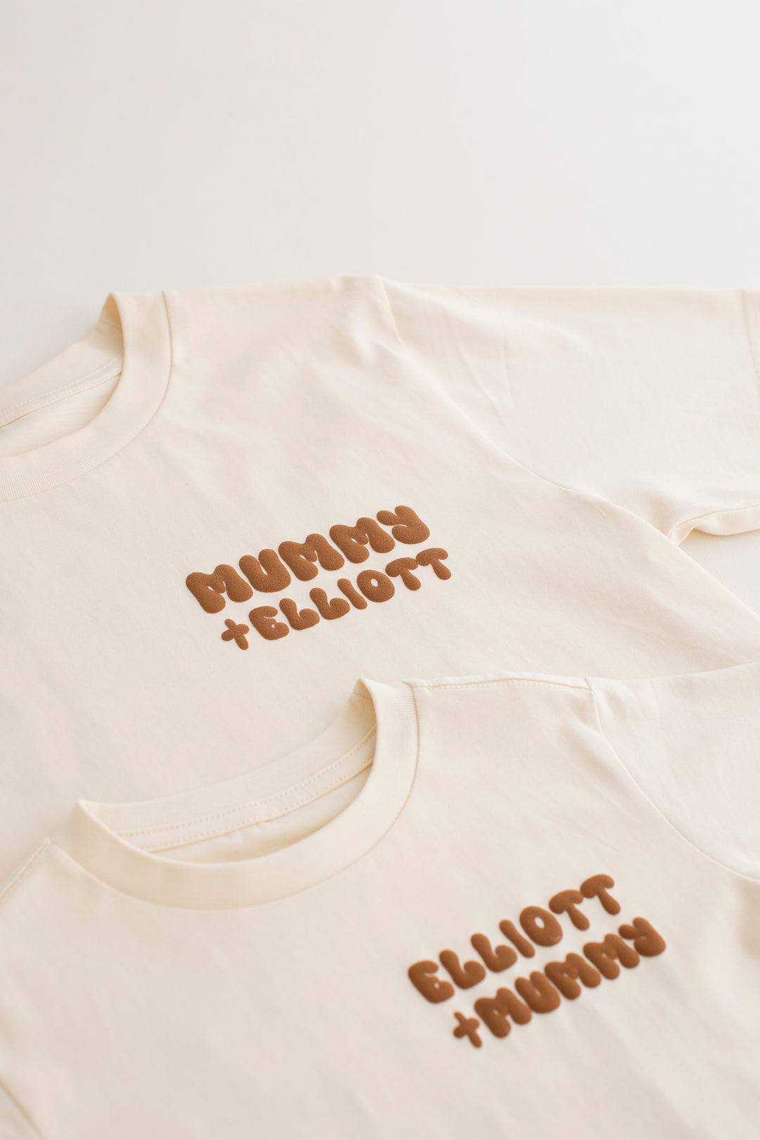 New Style Vanilla Personalise Team Tshirt - Bubble Print