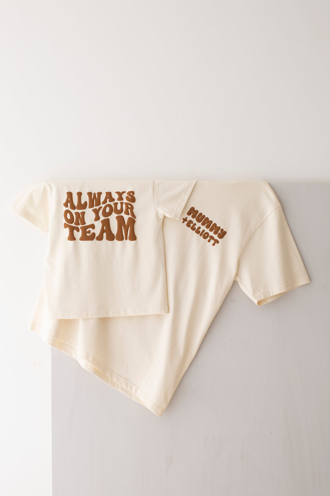 New Style Vanilla Personalise Team Tshirt - Bubble Print