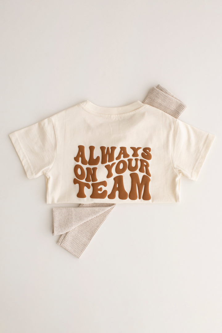 New Style Vanilla Personalise Team Tshirt - Bubble Print