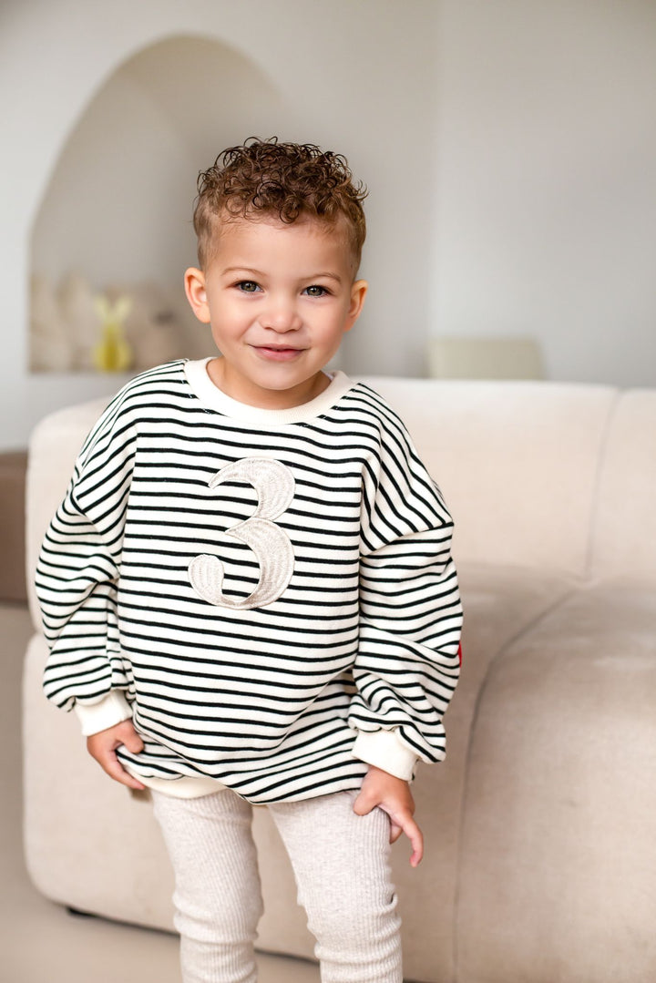 Birthday Heart Sweatshirt - Embroidered