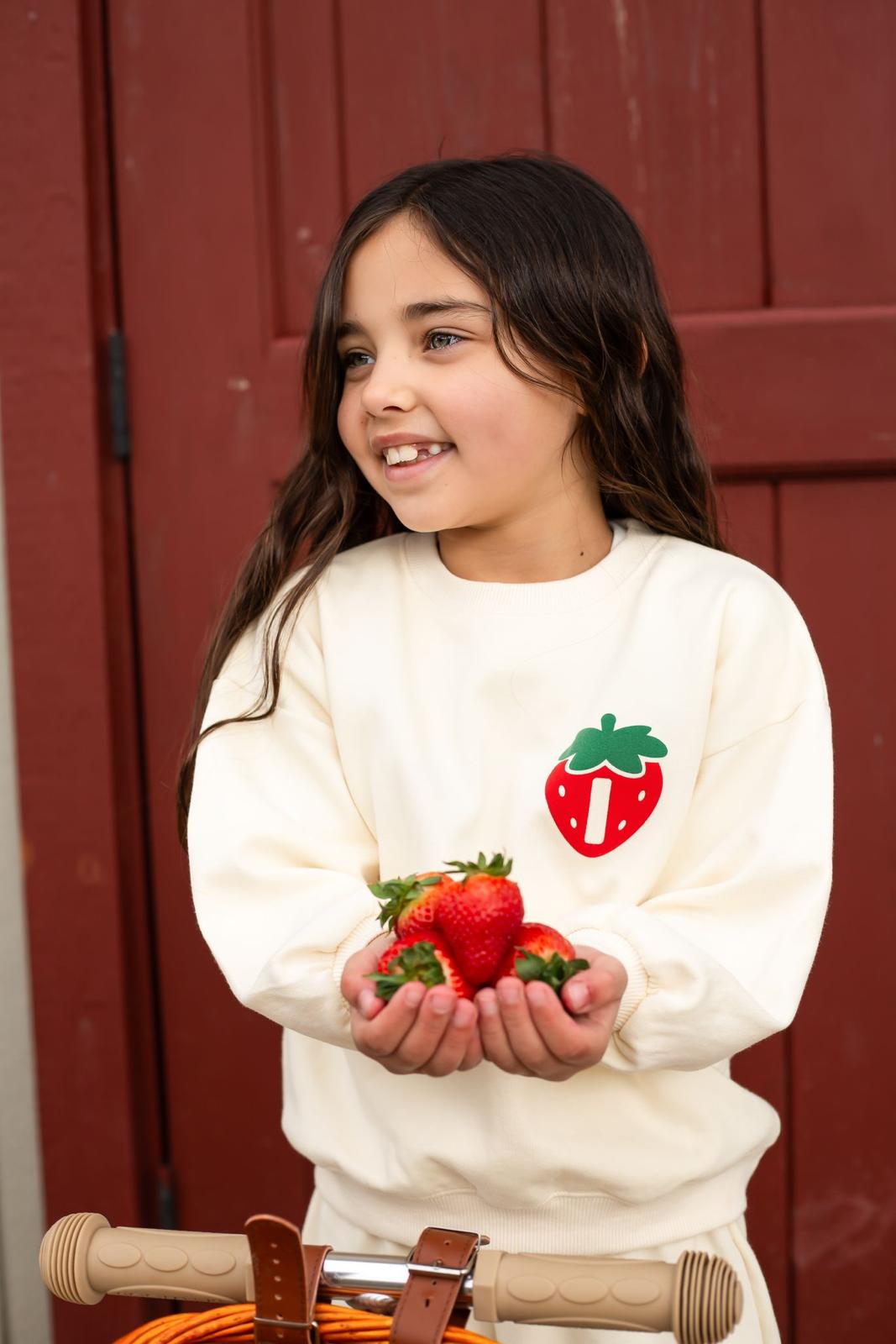 Strawberry Picking Signature Indi Elle Sweatshirt - Print