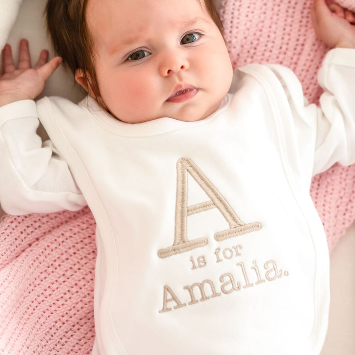 Name is classic Personalised Bib - Embroidery