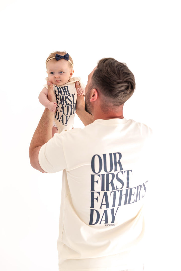 First Father's Day Signature Bodysuit - Matching Print