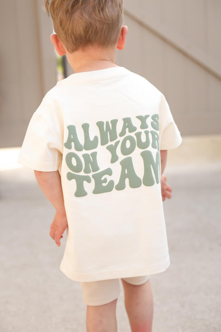 New Style Vanilla Personalise Team Tshirt - Bubble Print
