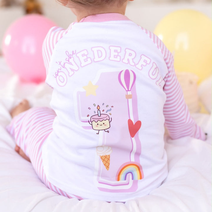Birthday Stripe Pyjama Set - Onederful