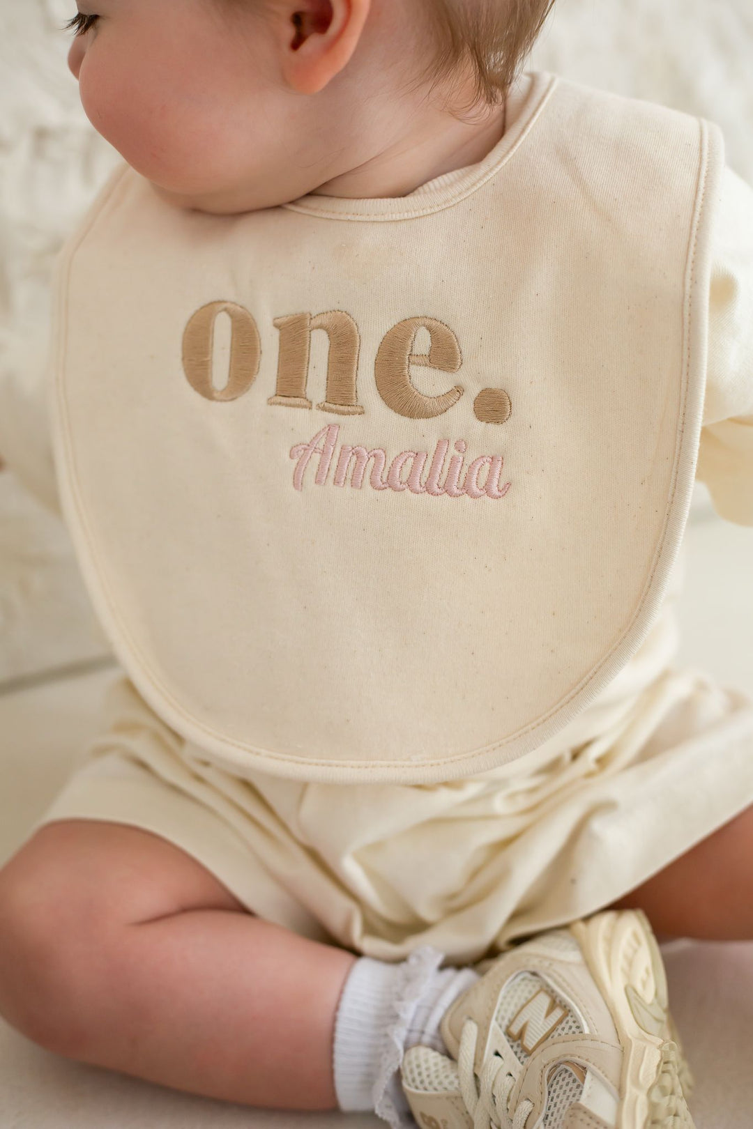 Birthday Bib - Name Embroidered