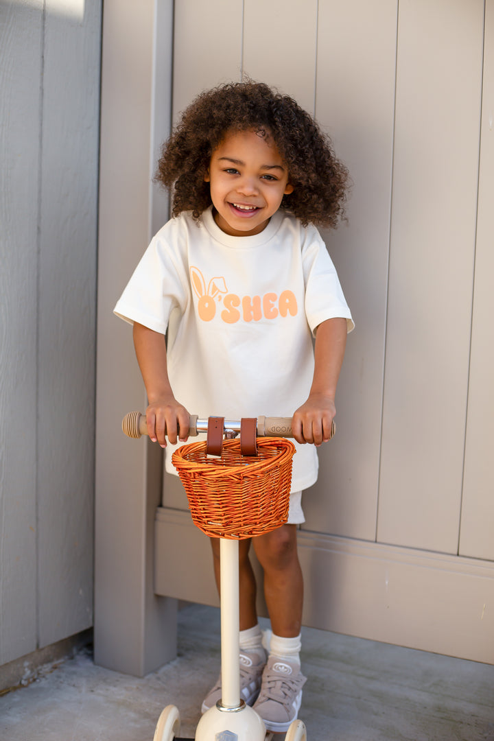 Easter Bunny Vanilla Tshirt - Bubble Print