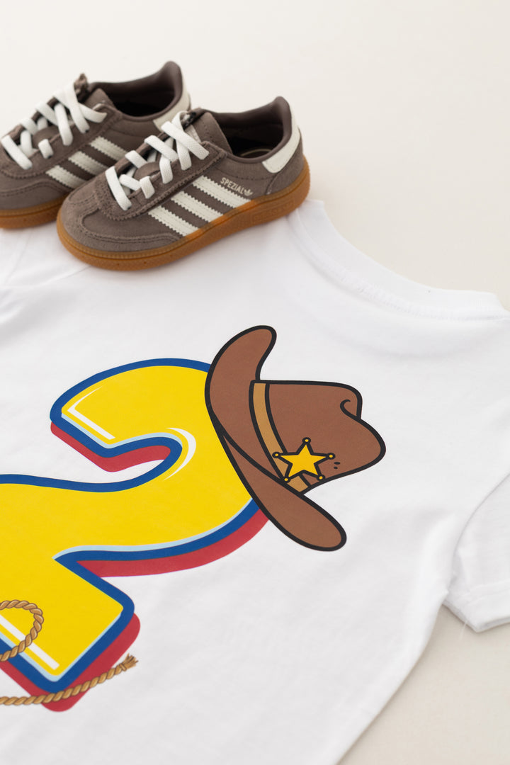 Cowboy or Space Inspired Birthday Tshirt - Print
