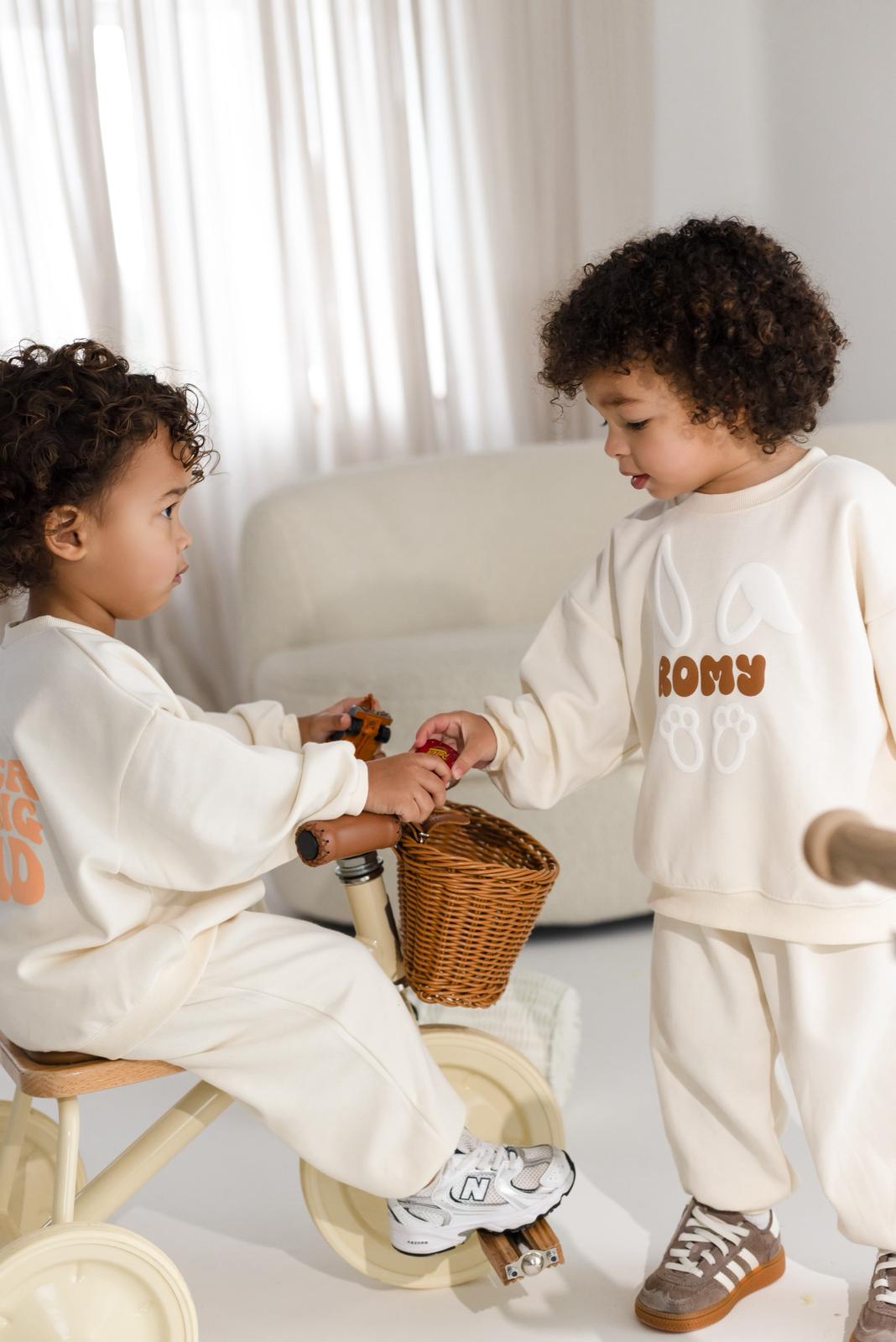 Easter Bunny Vanilla Personalised Name Tracksuit