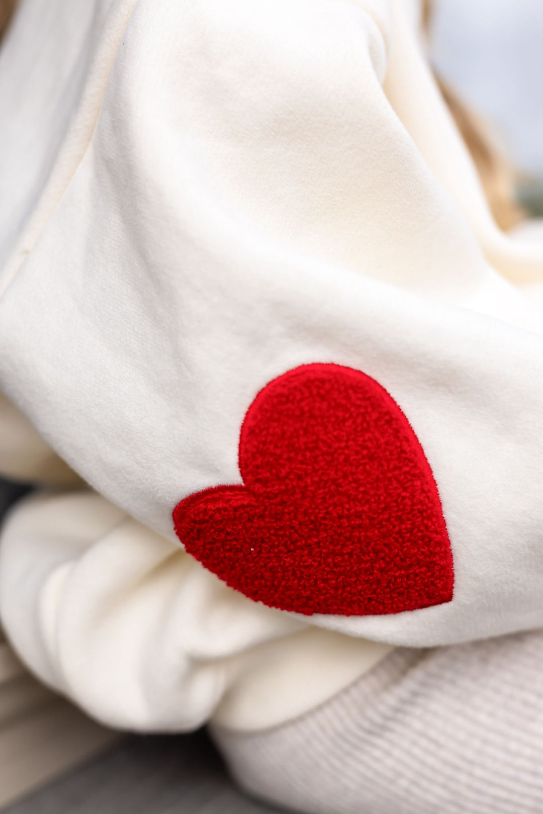 Vanilla Birthday Heart Sweatshirt - Embroidered
