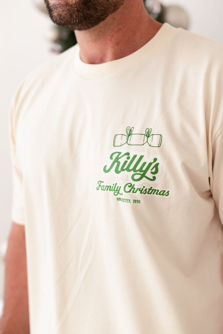 Festive Green Men's Print Set Design