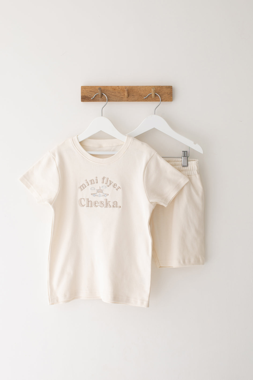 Holiday Flyer Short set - Embroidered