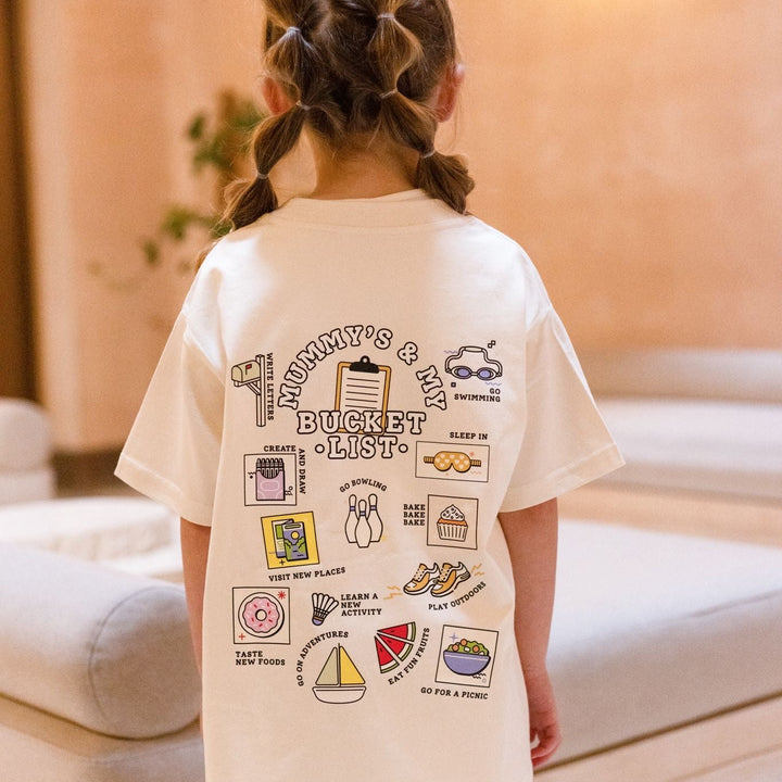 Kids Bucket List Vanilla T-Shirt - Print