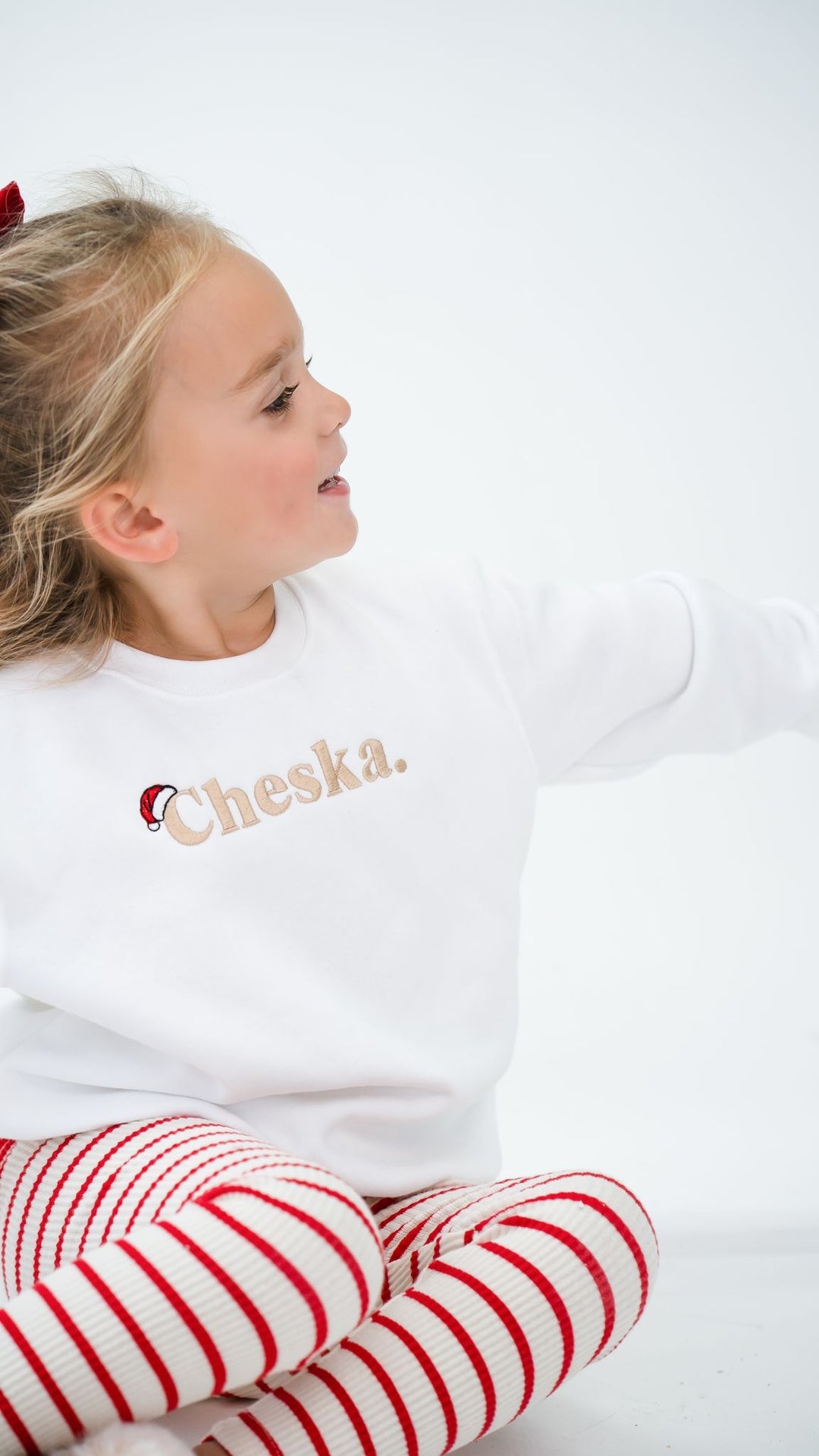 Name Santa Classic Sweatshirt - Embroidered