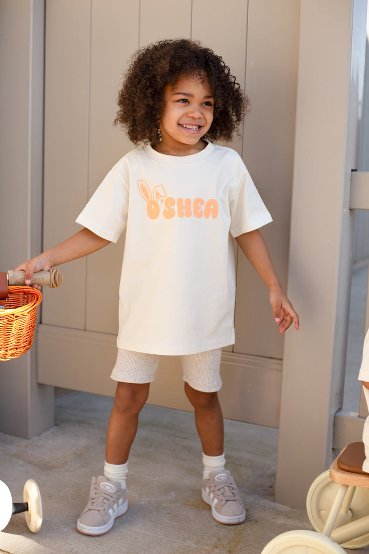 Easter Bunny Vanilla Tshirt - Bubble Print