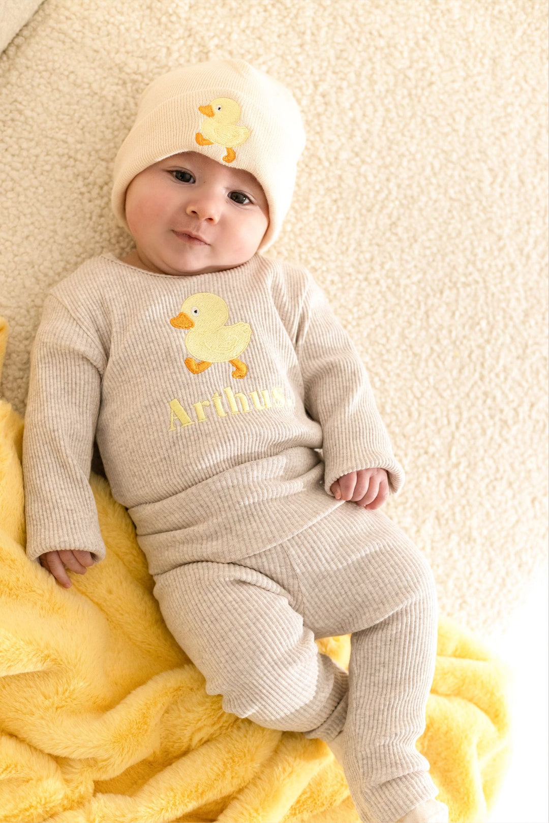 Duck Beanie - embroidered