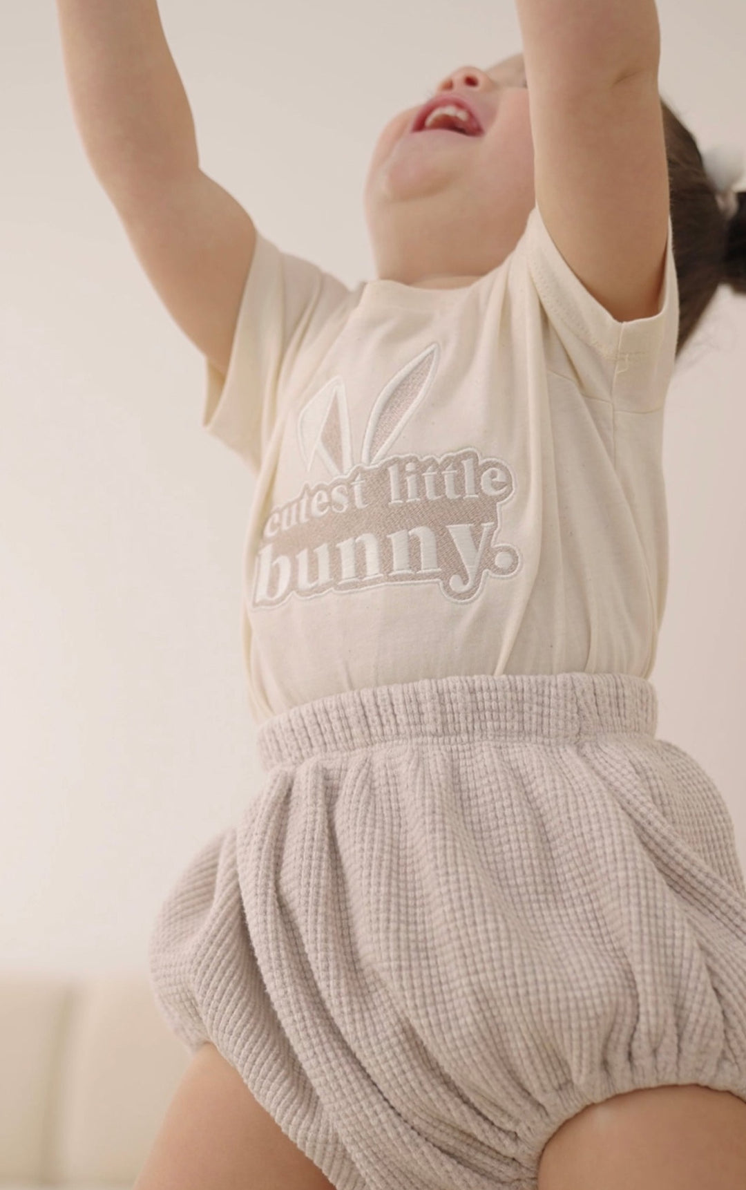 Cutest Little Bunny design tshirt - embroidered