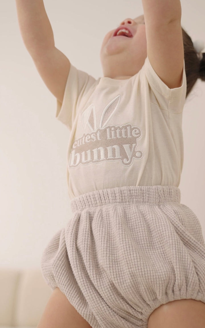 Cutest Little Bunny design tshirt - embroidered