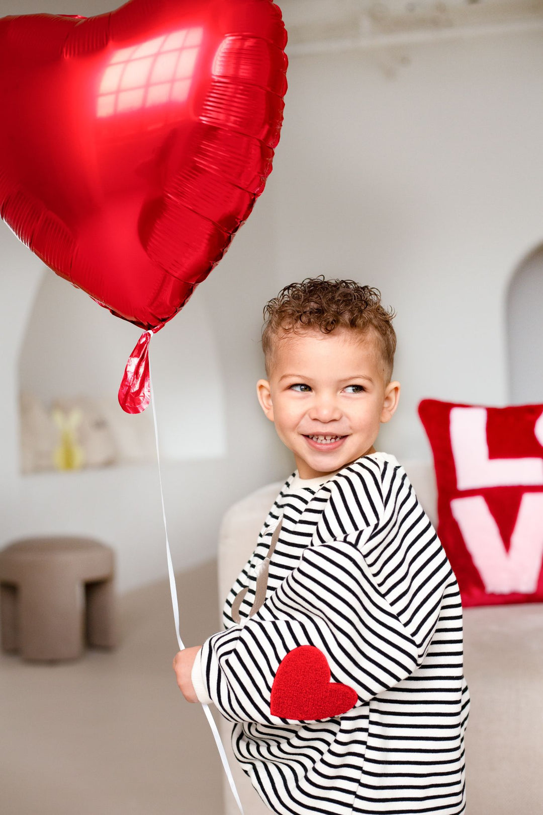 Birthday Heart Sweatshirt - Embroidered
