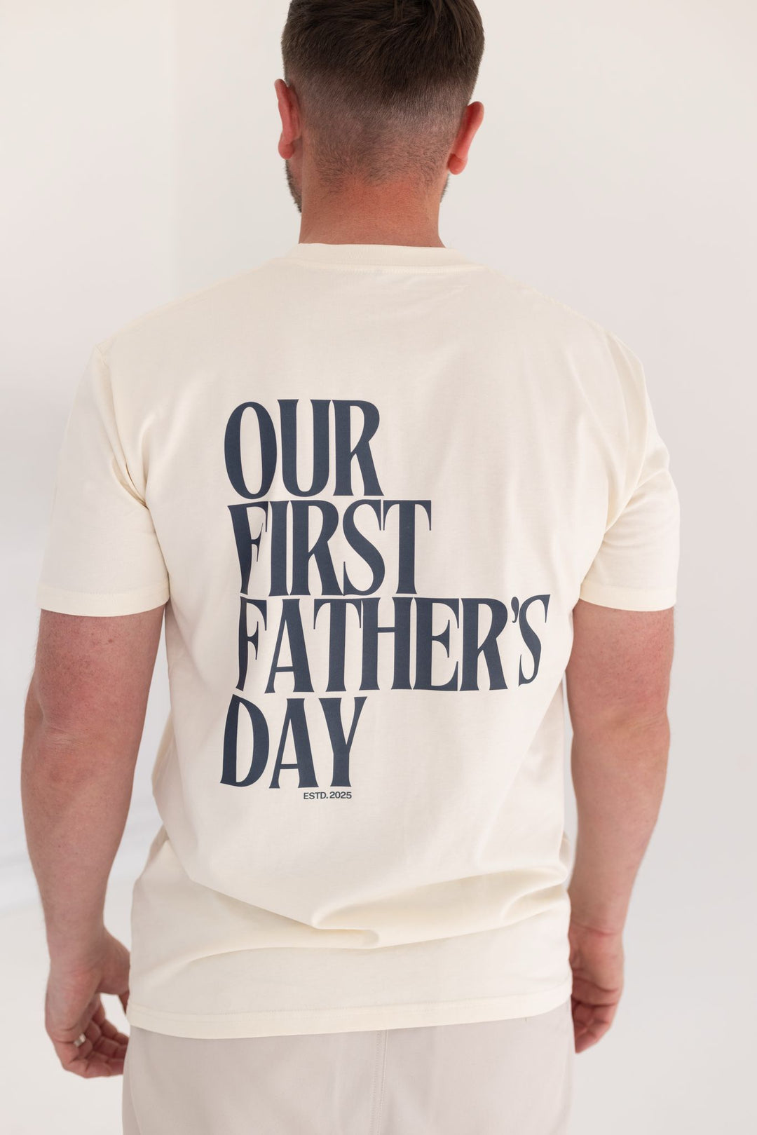 First Father's Day Tshirt - Matching Print