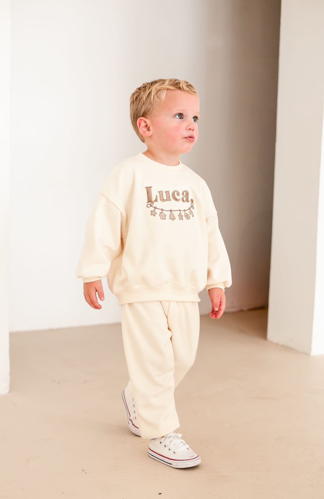 Gingerbread Garland Personalised Tracksuit - Embroidered