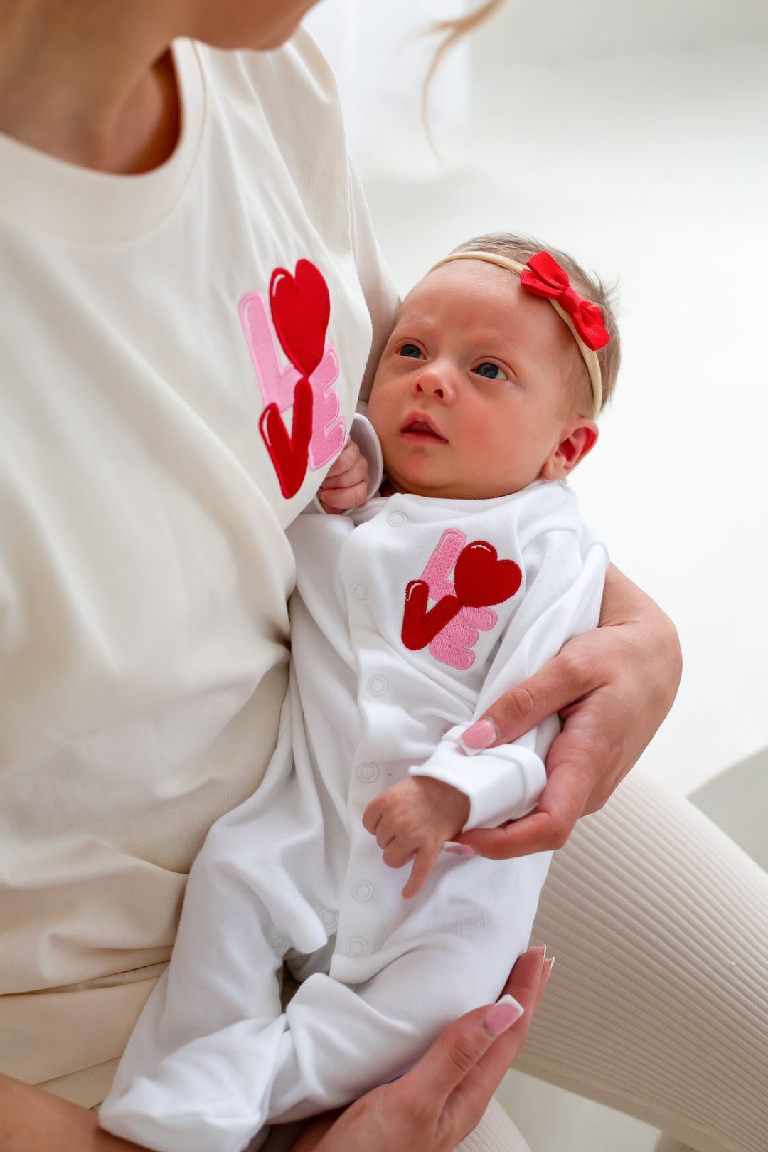 Love Popper Romper - Embroidered