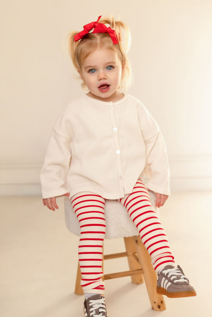 Cream Soft Cardigan - Embroidered