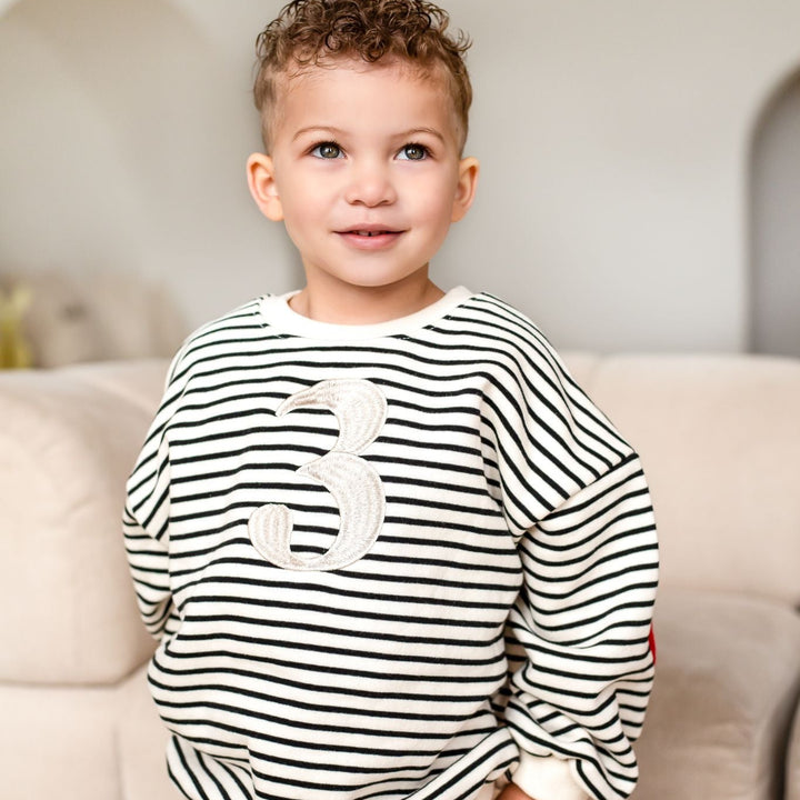 Birthday Heart Sweatshirt - Embroidered