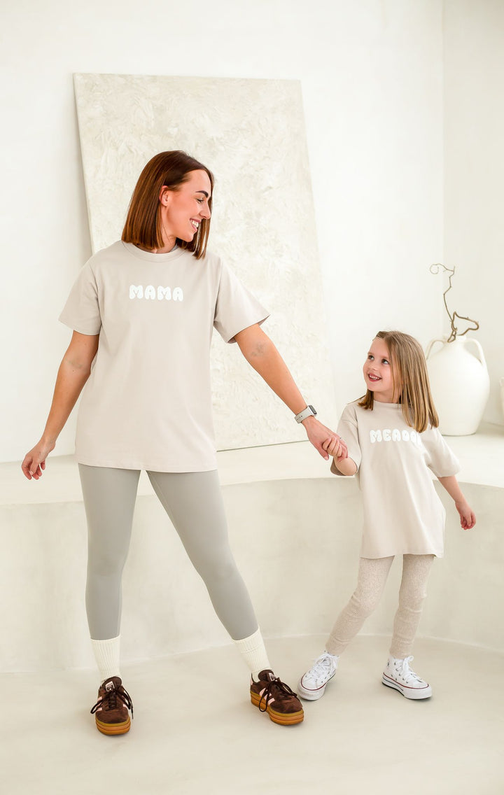 Matching Clay Child Holiday Tshirt - Bubble Print