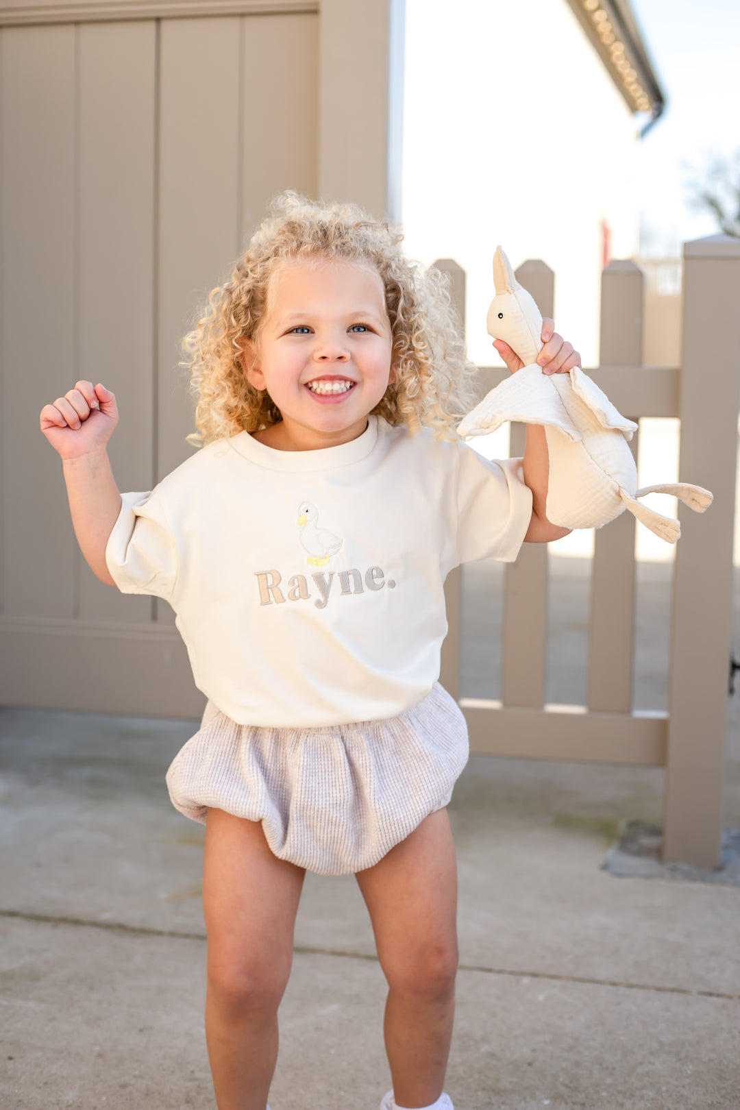 Goose Vanilla Name Tshirt - Embroidered