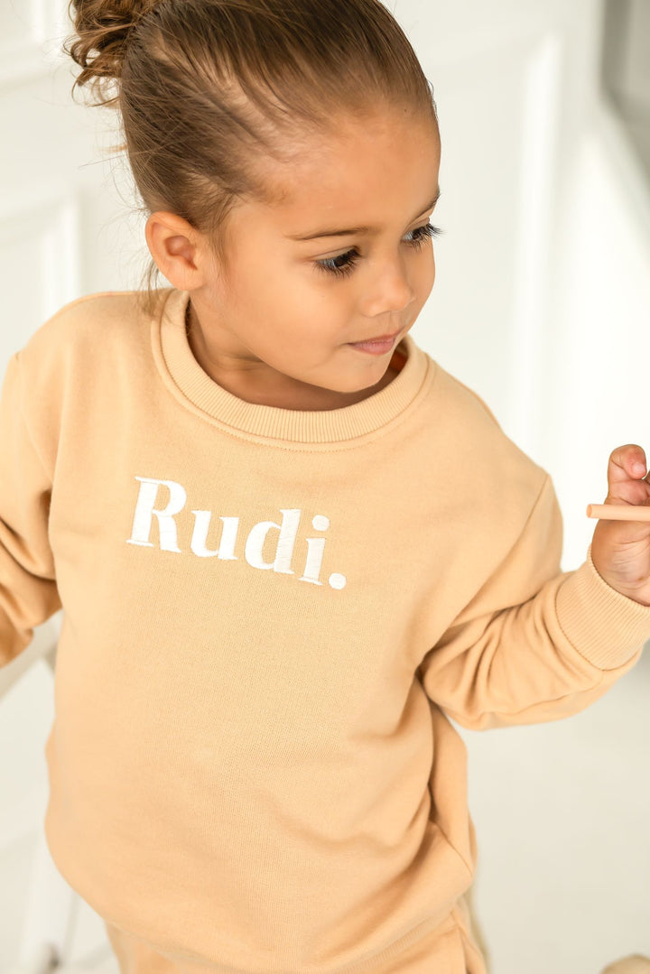 Sweatshirt & Short Set - Embroidered