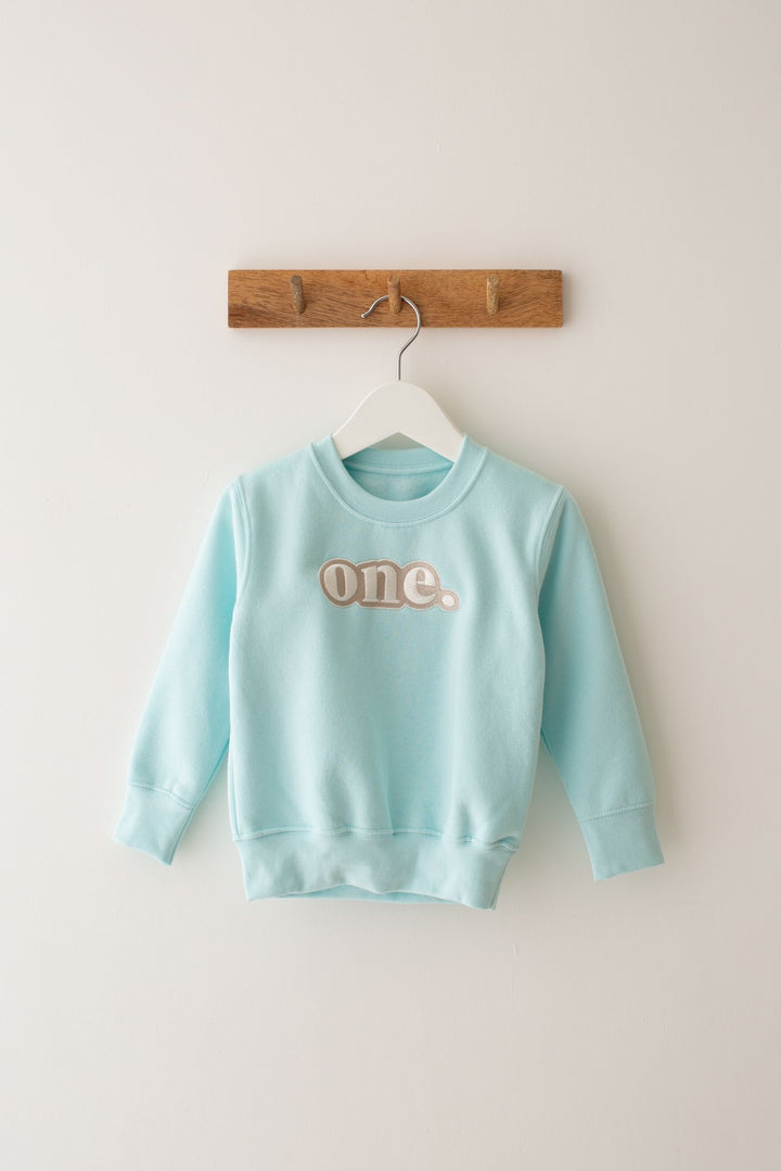 Pastel Bubble Birthday Age Sweatshirt - Embroidery